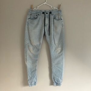 Men’s light blue joggers from PacSun